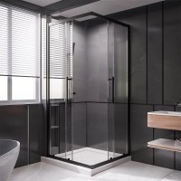 Душевой уголок Veconi Premium Trento PTC20-B-10090-01-C4, 100 x 90 см, стекло прозрачное, профиль черный матовый
