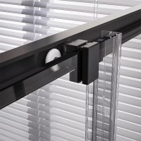 Душевой уголок Veconi Premium Trento PTC20-B-10090-01-C4, 100 x 90 см, стекло прозрачное, профиль черный матовый