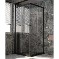 Душевой уголок Veconi Premium Trento PTC20-B-10090-01-C4, 100 x 90 см, стекло прозрачное, профиль черный матовый