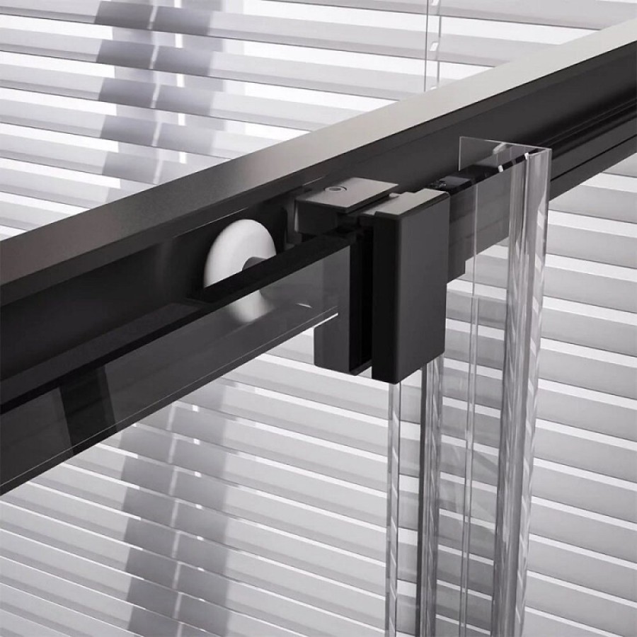 Душевой уголок Veconi Premium Trento PTC20-B-8080-01-C4, 80 x 80 см, стекло прозрачное, профиль черный матовый