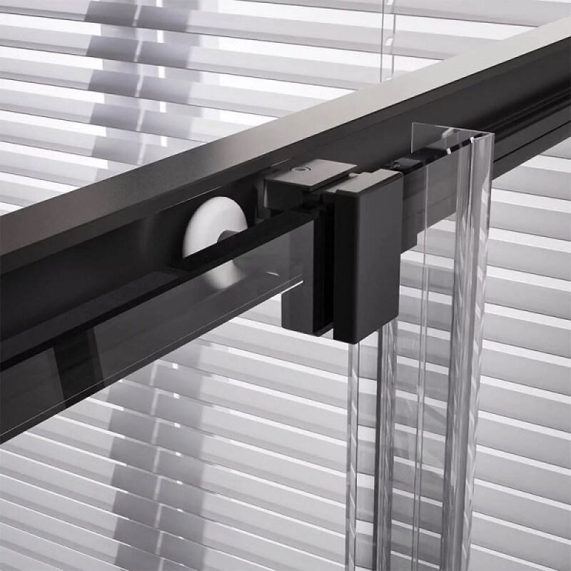 Душевой уголок Veconi Premium Trento PTC20-B-9090-01-C4, 90 x 90 см, стекло прозрачное, профиль черный матовый
