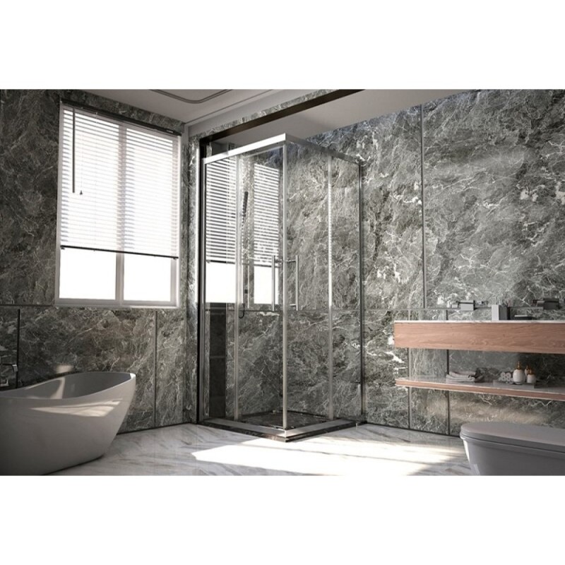Душевой уголок Veconi Premium Trento PTC20-CH-100100-01-C4, 100 x 100 см, стекло прозрачное, профиль хром