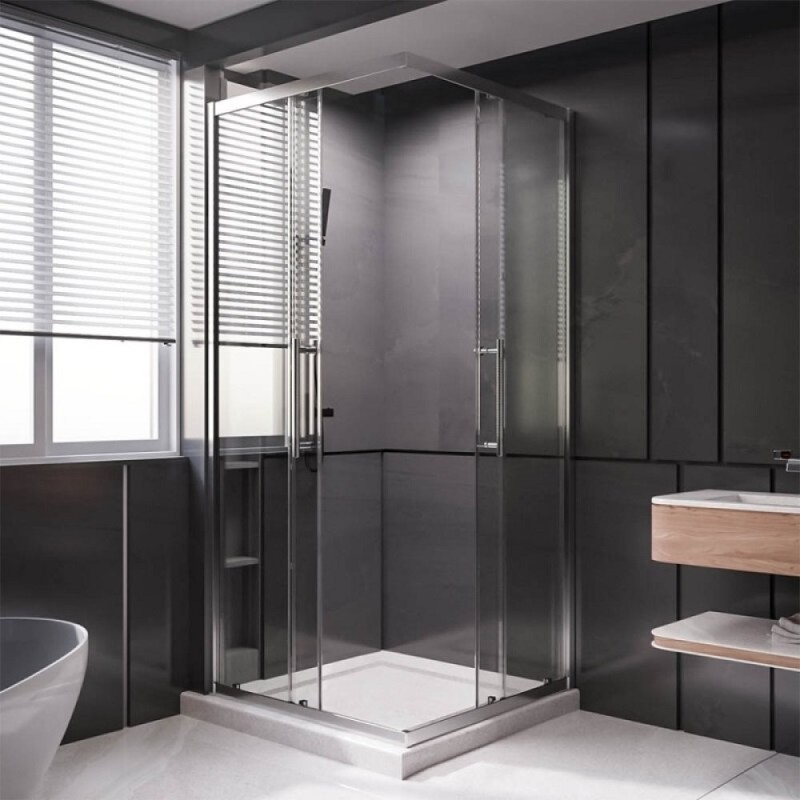 Душевой уголок Veconi Premium Trento PTC20-CH-12090-01-C4, 120 x 90 см, стекло прозрачное, профиль хром