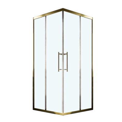 Душевой уголок Veconi Premium Trento PTC20-G-10080-01-C4, 100 x 80 см, стекло прозрачное, профиль золото брашированное