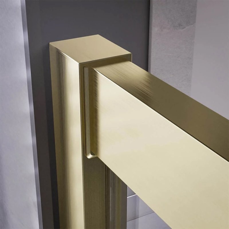 Душевой уголок Veconi Premium Trento PTC20-G-11090-01-C4, 110 x 90 см, стекло прозрачное, профиль золото брашированное