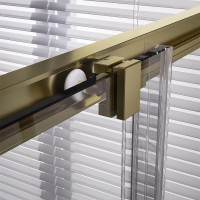 Душевой уголок Veconi Premium Trento PTC20-G-12080-01-C4, 120 x 80 см, стекло прозрачное, профиль золото брашированное
