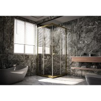 Душевой уголок Veconi Premium Trento PTC20-G-12090-01-C4, 120 x 90 см, стекло прозрачное, профиль золото брашированное