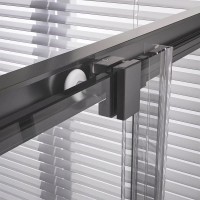 Душевой уголок Veconi Premium Trento PTC20-GR-8080-01-C4, 80 x 80 см, стекло прозрачное, профиль графит брашированный