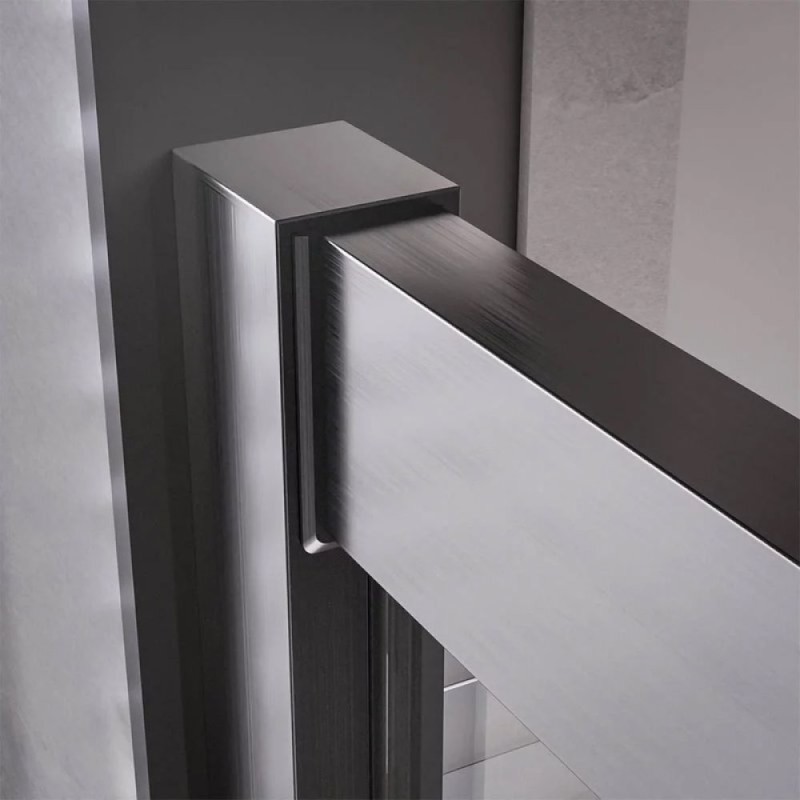 Душевой уголок Veconi Premium Trento PTC20-GR-9090-01-C4, 90 x 90 см, стекло прозрачное, профиль графит брашированный