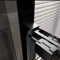 Душевой уголок Veconi Premium Trento PTC30-SP-12080-GR-01-C4, 120 x 80 см, стекло прозрачное, профиль графит брашированный