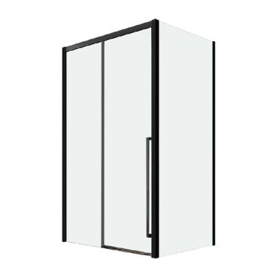 Душевой уголок Veconi Premium Trento PTC30-SP-12090-B-01-C4, 120 x 90 см, стекло прозрачное, профиль черный матовый