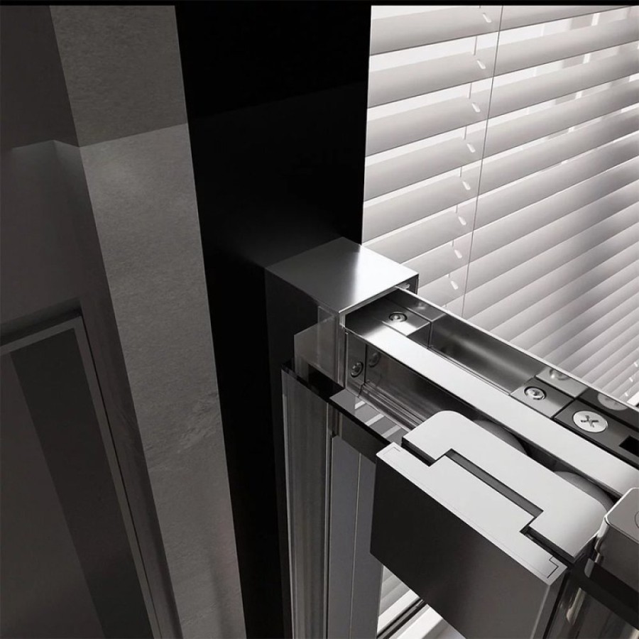 Душевой уголок Veconi Premium Trento PTC30-SP-12090-CH-01-C4, 120 x 90 см, стекло прозрачное, профиль хром