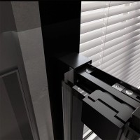Душевой уголок Veconi Premium Trento PTC30-SP-15080-B-01-C4, 150 x 80 см, стекло прозрачное, профиль черный матовый