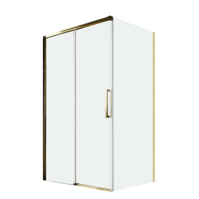 Душевой уголок Veconi Premium Trento PTC40-SP-12080-G-01-C4, 120 x 80 см, стекло прозрачное, профиль золото брашированное