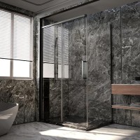 Душевой уголок Veconi Premium Trento PTC40-SP-12080-GR-01-C4, 120 x 80 см, стекло прозрачное, профиль графит брашированный