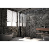 Душевой уголок Veconi Premium Trento PTC40-SP-12090-GR-01-C4, 120 x 90 см, стекло прозрачное, профиль графит брашированный