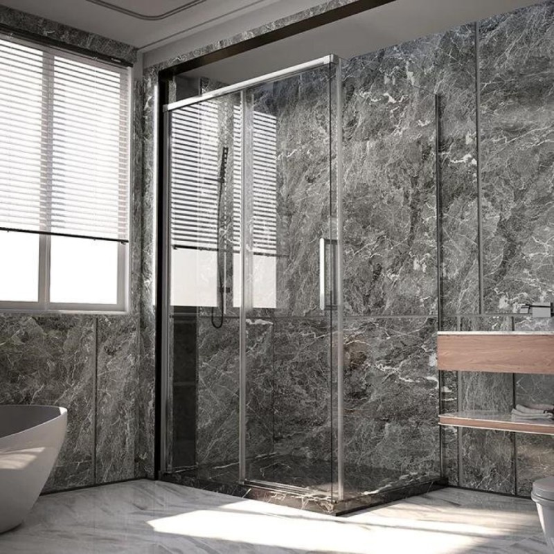 Душевой уголок Veconi Premium Trento PTC40-SP-130100-CH-01-C4, 130 x 100 см, стекло прозрачное, профиль хром