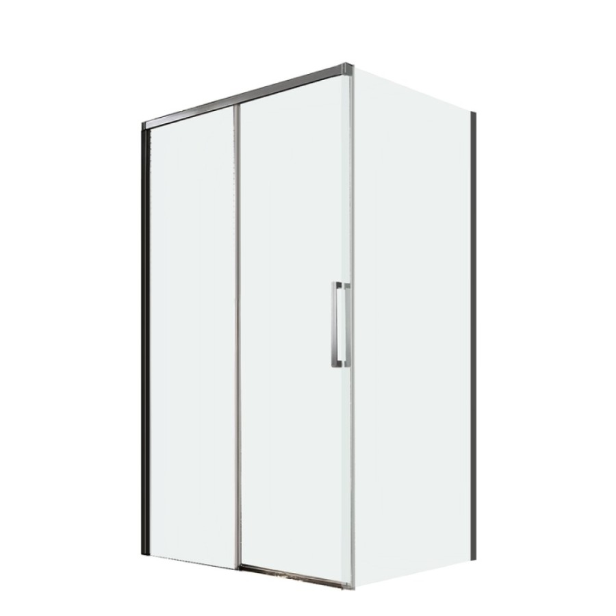 Душевой уголок Veconi Premium Trento PTC40-SP-13080-GR-01-C4, 130 x 80 см, стекло прозрачное, профиль графит брашированный