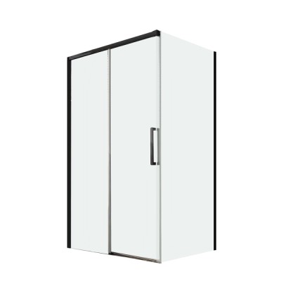 Душевой уголок Veconi Premium Trento PTC40-SP-140100-B-01-C4, 140 x 100 см, стекло прозрачное, профиль черный матовый