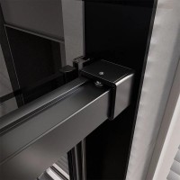 Душевой уголок Veconi Premium Trento PTC40-SP-14080-B-01-C4, 140 x 80 см, стекло прозрачное, профиль черный матовый