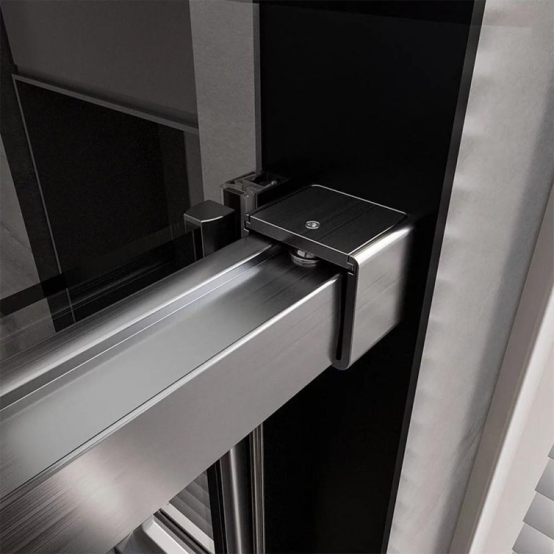 Душевой уголок Veconi Premium Trento PTC40-SP-14090-GR-01-C4, 140 x 90 см, стекло прозрачное, профиль графит брашированный