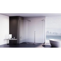 Душевой уголок Veconi Premium Trento PTC50-SP-11080-GR-01-C4, 110 x 80 см, стекло прозрачное, профиль графит брашированный