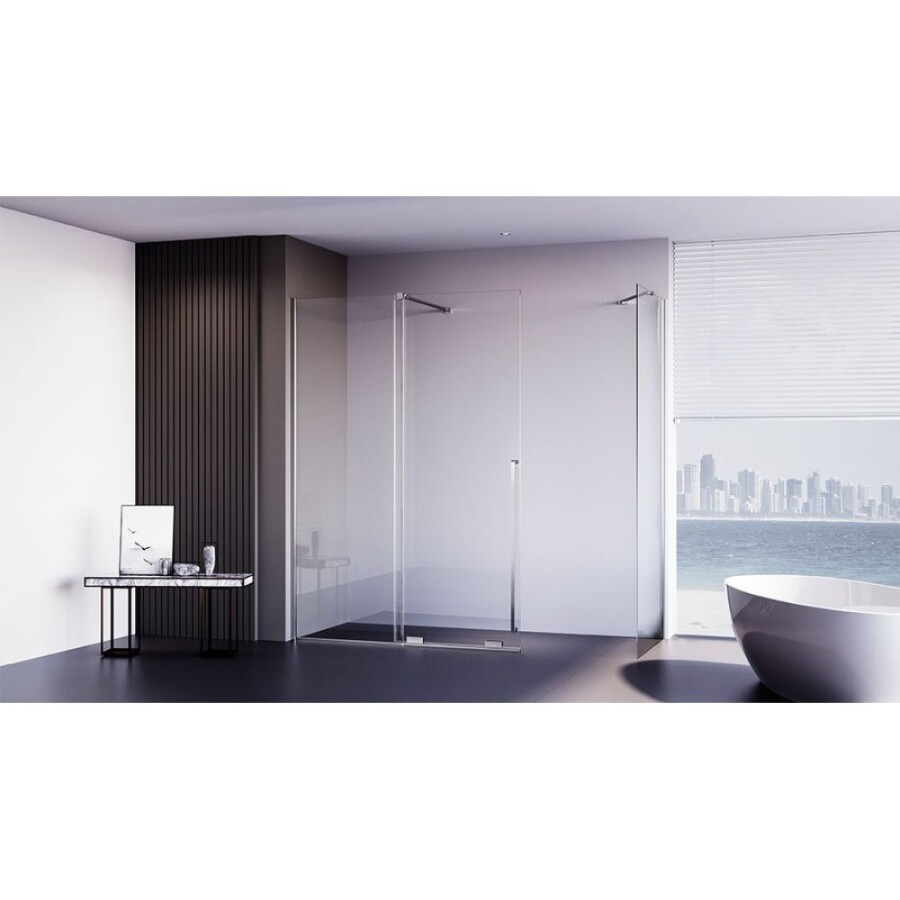 Душевой уголок Veconi Premium Trento PTC50-SP-15090-CH-01-C4, 150 x 90 см, стекло прозрачное, профиль хром