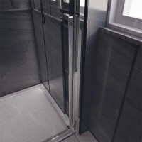 Душевая дверь Veconi Premium Trento PTD30-CH-130-01-C4, 130 см, стекло прозрачное, профиль хром