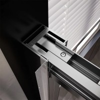 Душевая дверь Veconi Premium Trento PTD30-GR-130-01-C4, 130 см, стекло прозрачное, профиль графит брашированный