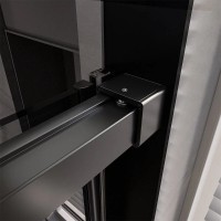 Душевая дверь Veconi Premium Trento PTD40-B-120-01-C4, 120 см, стекло прозрачное, профиль черный матовый