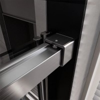 Душевая дверь Veconi Premium Trento PTD40-GR-120-01-C4, 120 см, стекло прозрачное, профиль графит брашированный