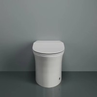 Приставной унитаз Iddis Pulse PULIDSEi26, импульсный, безбачковый, крышка-сиденье с микролифтом, белый