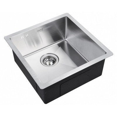 Мойка Zorg Inox, 44 х 44 см, брашированная матовая нержавеющая сталь, R 4444
