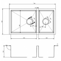 Мойка Zorg INOX R 78-2-44