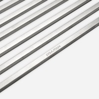 Ролл-мат на мойку Paulmark Pro, 33 х 40.5 см, брашированная нержавеющая сталь, R405-BS
