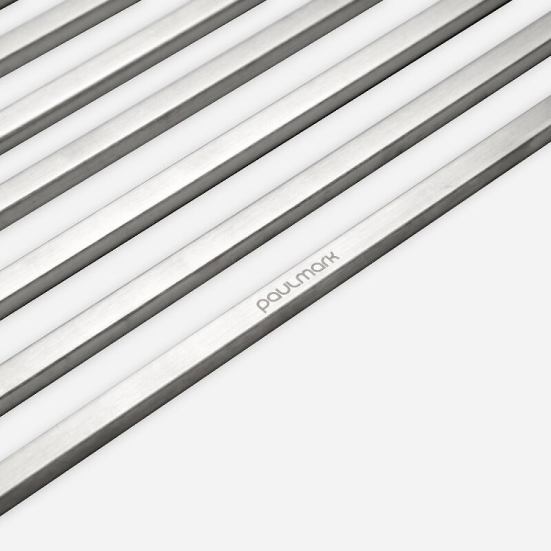 Ролл-мат на мойку Paulmark Pro, 33 х 40.5 см, брашированная нержавеющая сталь, R405-BS