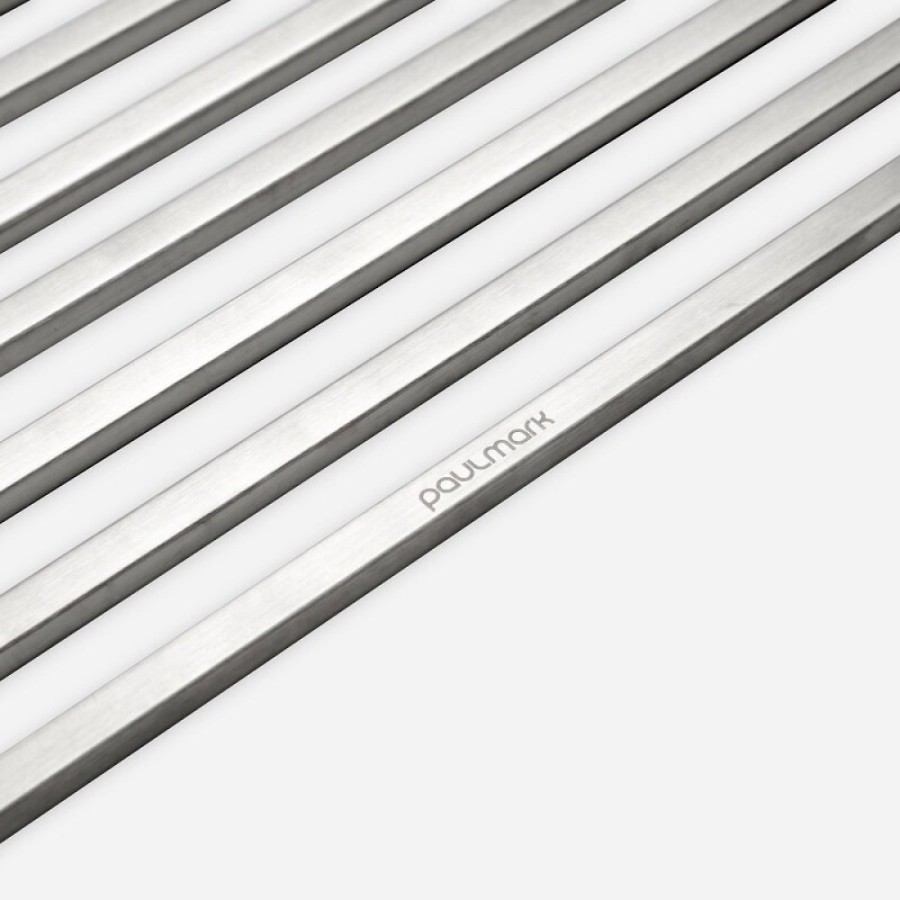 Ролл-мат на мойку Paulmark Pro, 33 х 40.5 см, брашированная нержавеющая сталь, R405-BS