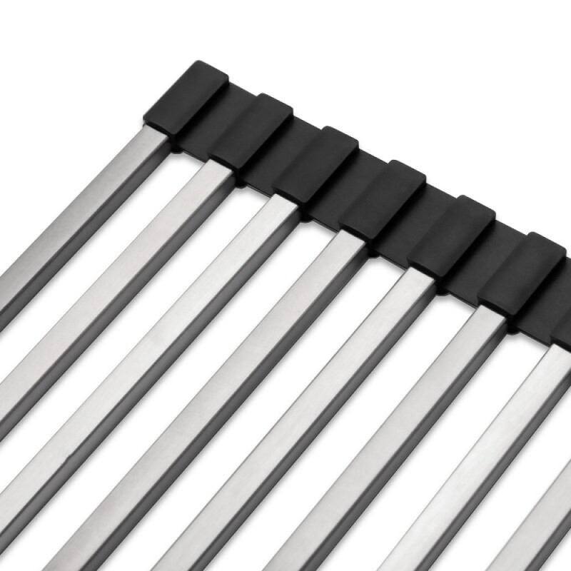 Ролл-мат на мойку Paulmark Pro, 33 х 40.5 см, брашированная нержавеющая сталь, R405-BS