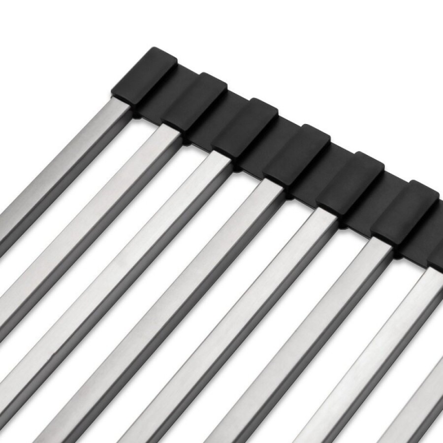 Ролл-мат на мойку Paulmark Pro, 33 х 40.5 см, брашированная нержавеющая сталь, R405-BS