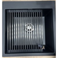 Ролл-мат на мойку Paulmark Pro, 33 х 40.5 см, брашированная нержавеющая сталь, R405-BS
