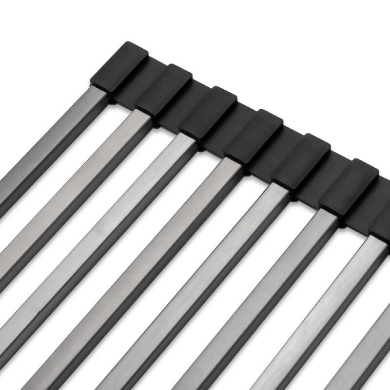Ролл-мат на мойку Paulmark Pro, 33 х 40.5 см, воронёная сталь, R405-GM