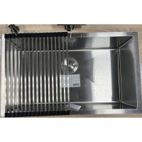 Ролл-мат на мойку Paulmark Extra, 33 х 44 см, брашированная нержавеющая сталь, R440-BS