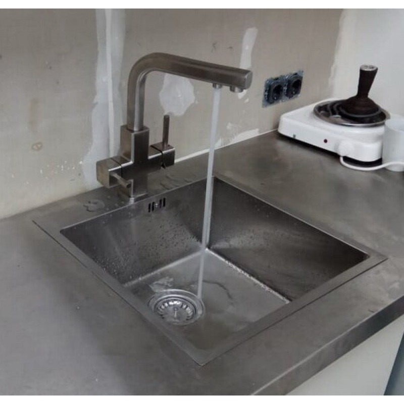Мойка Zorg Inox R 4551, 45 х 51 см, брашированная матовая нержавеющая сталь