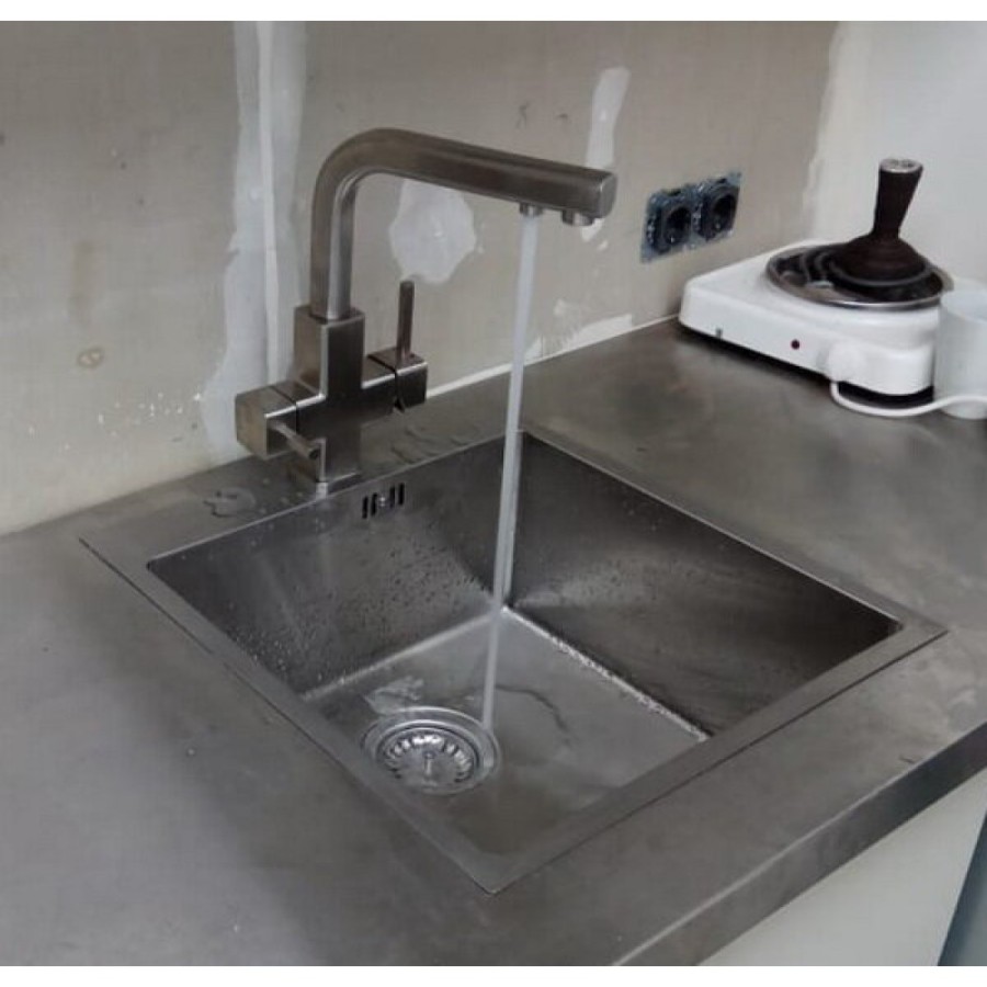 Мойка Zorg Inox R 4551, 45 х 51 см, брашированная матовая нержавеющая сталь