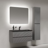 Зеркало Sancos Ray RA1000, 100 х 80 см, LED-подсветка, сенсорное, с диммером