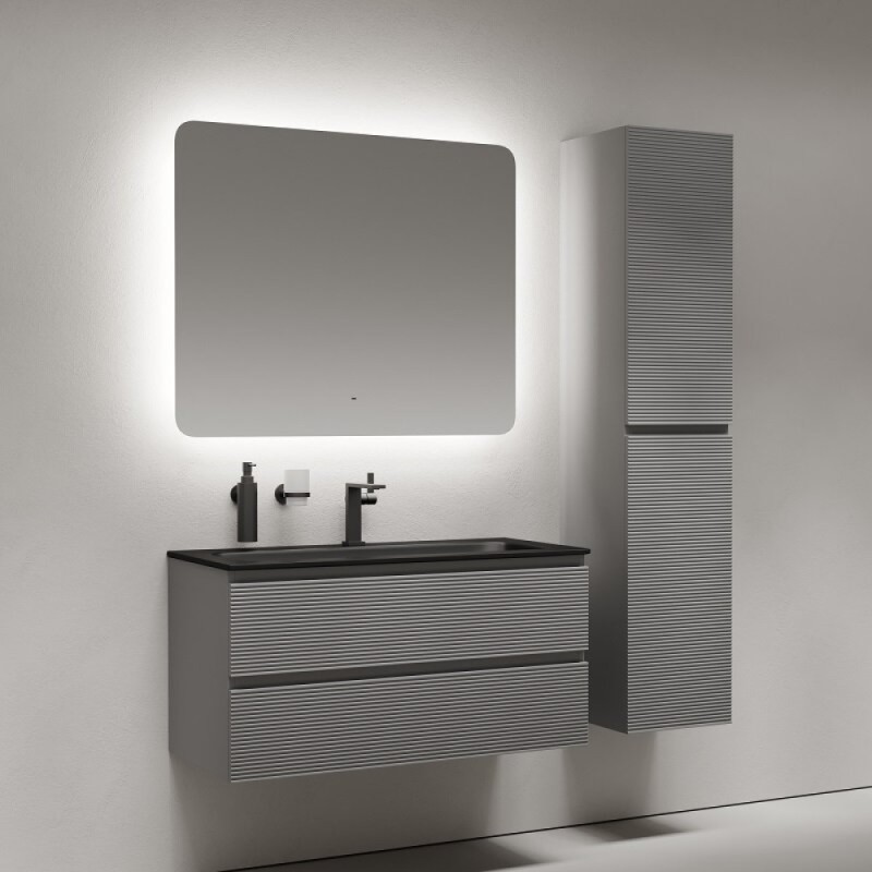Зеркало Sancos Ray RA1000, 100 х 80 см, LED-подсветка, сенсорное, с диммером