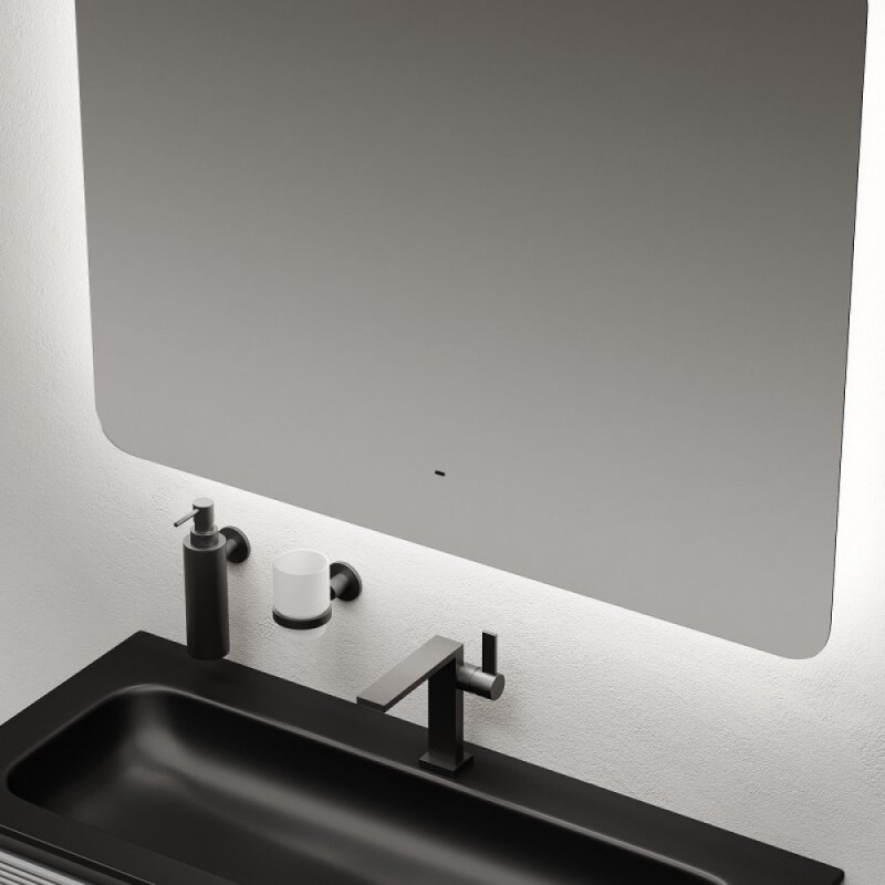 Зеркало Sancos Ray RA1000, 100 х 80 см, LED-подсветка, сенсорное, с диммером
