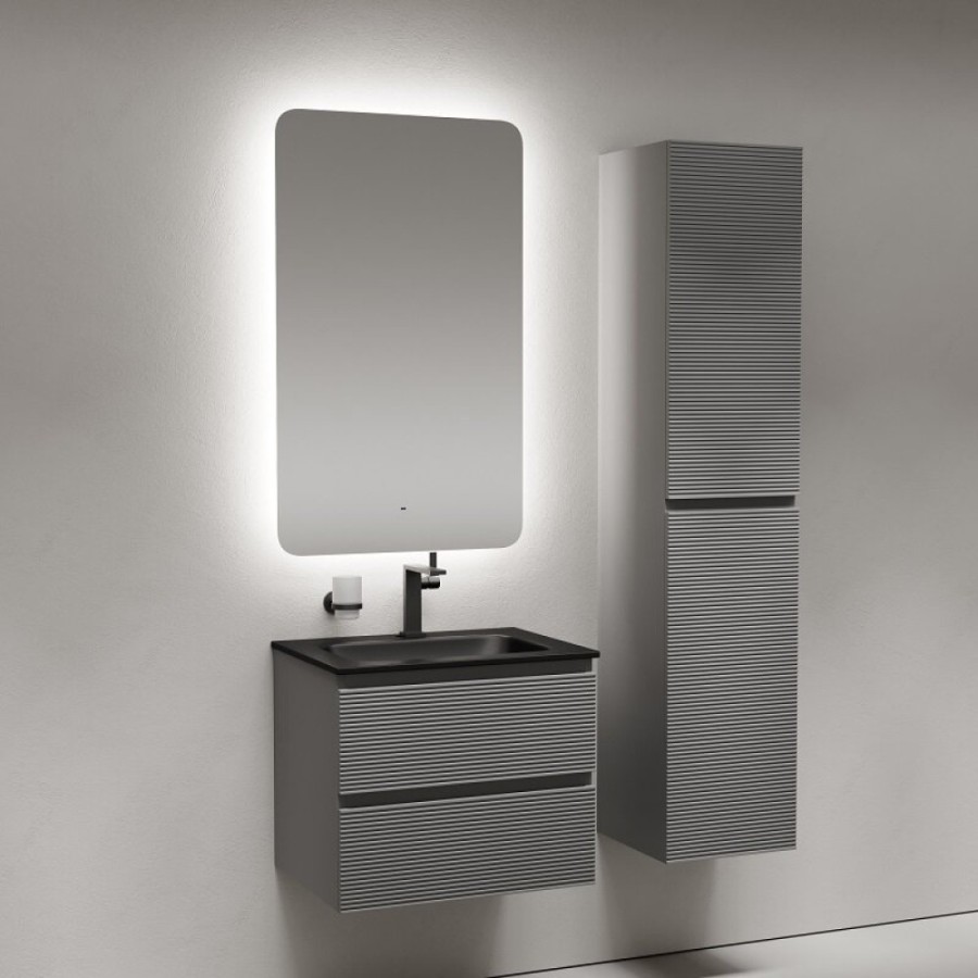 Зеркало Sancos Ray RA600, 60 х 100 см, LED-подсветка, сенсорное, с диммером