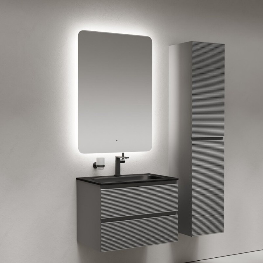 Зеркало Sancos Ray RA700, 70 х 100 см, LED-подсветка, сенсорное, с диммером