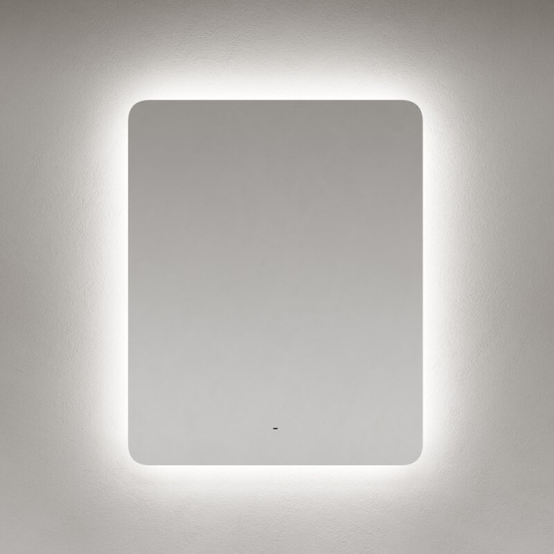 Зеркало Sancos Ray RA800, 80 х 100 см, LED-подсветка, сенсорное, с диммером
